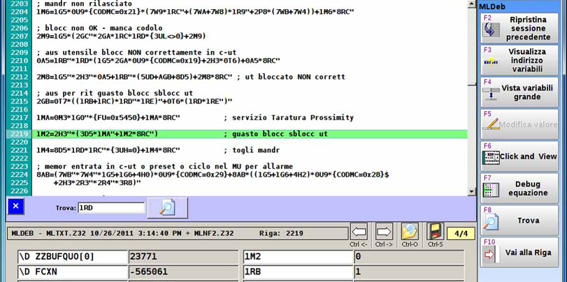 Software for Placing in Service the Machine